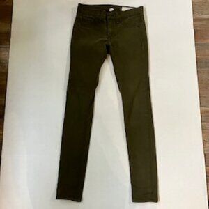 Rag & Bone Jean in Army green Sateen size 25